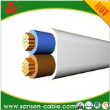 300/300V H03vvh2-F 2X0.75mm2 PVC Insulated and Sheathed Flat Cable Electric Power Cable