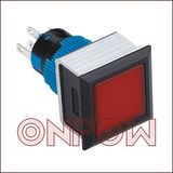Onpow Pushbutton Switch (LAS1-APF-11/R/12V, 22mm, CE, UL, VDE, RoHS)