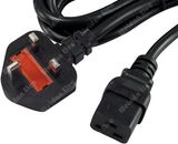 13A Fuse, UK 3p to IEC C13 Power Lead Cord