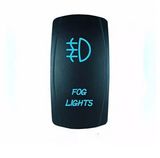 5 Pins Laser Fog Lights Rocker Switch 20A 12V on/off LED Light Blue Red Orange Green Optinal