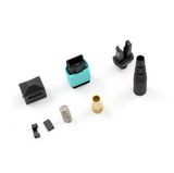 MPO Aqua Fiber Optic Connector for Round Cable