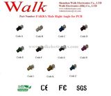 Fakra Male Right Angle Connectors for PCB Mount, Antenna Cable Connector, PCB Fakra Connector, RF Connector