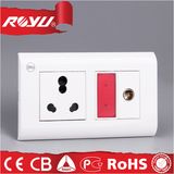 Red Indicator Switch Made of Ge PC, Energy Saving Switch