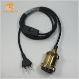 Ce VDE Plug Cord Set Cx-EU04 with Metal Lampholder