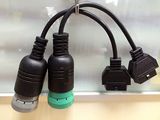 Obdii Female to Deutsch J1708 6p Male Green Connectors