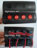 Marine 4 Ways Round Waterproof Rocker Switch Panel