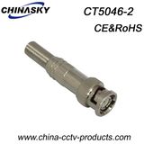 Male Solder BNC Connector for Rg59/RG6 and Long Metal Boot (CT5046-2)
