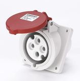 32A 3P+PE IP44 Panel mounted socket(Angle) (MN3441)