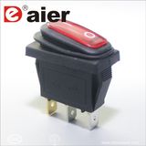 2 Way Spst 12V Red LED Electrical Rocker Switch