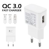 QC2.0 Phone USB Charger with Micro USB Cable for Andorid
