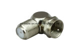 Right Angle F Male to F Female Connector for Cable TV/Cable Box/Audio/Video/CCTV Camera/Coaxial Cable