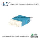 LC/PC Duplex Fiber Optic Adapter with White Big Dust Cap