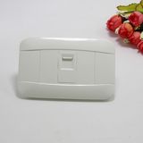 UK Standard White 1 Gang Tel Socket