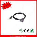 Male to Female HDMI Cable with Panel Mount (NM-HDMI-067)