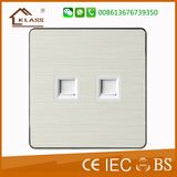 Double Electric Wall Tel Telephone Socket