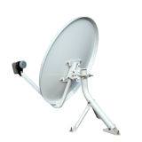 Ku60 60cm 0.6mm Ku Band Satellite Galvanized Steel Dish Antenna