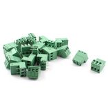 5.08mm 3 Way PCB Mount Screw Terminal Block for 14-22AWG