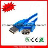 2014 New USB Male to Female Extension Cable Transparent Blue
