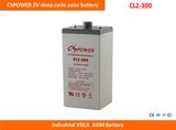 Cspower 2V300ah Deep Cycle AGM Battery for Solar Power System, China Manufacturer