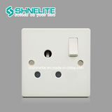 15A Round Switced Socket with Neon BS 546 Wall Socket