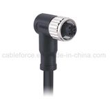 M12 5pin Female Right Angled Cable Connector for Industrial Automation with IP67 Rating