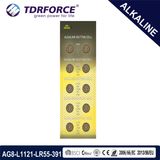 1.5V 0.00% Mercury Free Alkaline Button Cell Battery for Watch (AG3/LR41/LR736)