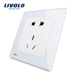 Livolo UK Electrical Wall 5 Pins Power Socket Vl-W2c1d-11/12/13
