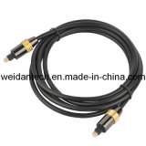 3m Length, Heavy Duty Metal Plug Toslink Cable