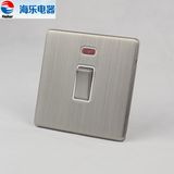 20A 1 Gang Double Pole Water Heater Switch with Light