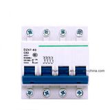 4p 1, 2, 3, 4A Miniature Circuit Breaker, 4.5ka, 6ka Dz47-63 MCB