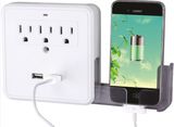 2 Outlets Surge Protected Current Tap with USB Ports