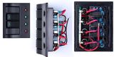 Waterproof 4 Gang Marine LED Lighter Rocker Switch Panel