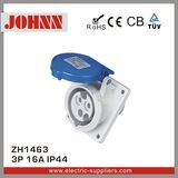 IP44 3p 16A Slopping Panel Mounted Industrial Socket