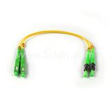 Newest ST APC to SC APC Duplex Single Mode Fiber Optic Patch Cord