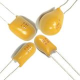 Radial Tantalum Capacitor Yellow Color