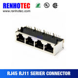 Top Rated Straight Multi-Port Connector 1X4 RJ45