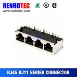 Top Rated Straight Multi-Port Connector 1X4 RJ45