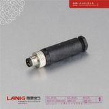 M8 Connector a Coded 4p Male with Cable Plug