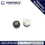 Mercury&Cadmium Free China Factory Bulk Alkaline Button Cell for Watch (1.5V AG5/LR754/3931)