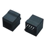 90 Degree RJ45 8 Pin Network PCB Jack Without Ears