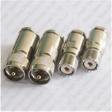 RF Coax Connector So239 UHF Clamp Pl259 Male Plug for LMR195 Rg58 Rg400 Rg142 Cable