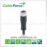 M8 8pin Female Straight Waterproot Connector for Sensor with IP67 Certification
