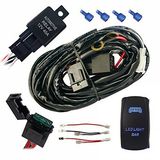 Universal LED Light Wiring Harness on off Rocker Switch LED Bar Blue