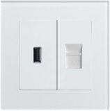 Ce/TUV/BV Certified BS USB+Data Socket