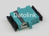Aqua Sc mm Duplex Fiber Optical Adapter