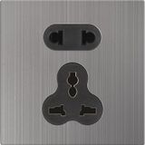 M123 1 Gang BS International Socket with Safety Door