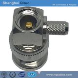 RF Connector BNC Right Angle Male Plug Crimp for Rg-58u (BNC-JW-C-3)