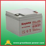 Good Quality Sealed SMF Hybrid Gel Battery 26ah 12V
