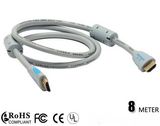 High Quality HDMI Cable 19pin M/M with Ferrite 1080P 8m