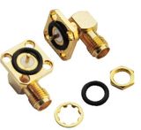 Right Angle Flange Female Coaxial Cable SMA Connectors